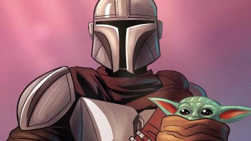 mandalorian and grogu live wallpaper