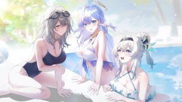 stelle, robin & firefly - honkai star rail live wallpaper