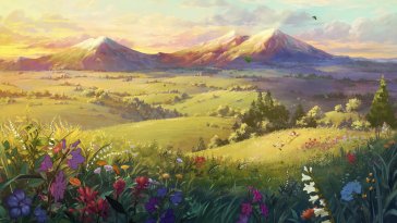 the valley of a thousand flowers live wallpaper