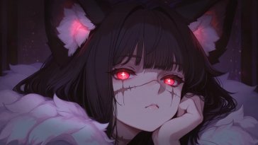crimson eyes of silence live wallpaper