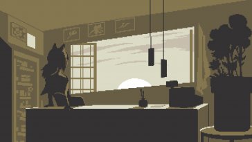 deltarune cliff sunset shop live wallpaper