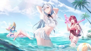 anime bikini girls live wallpaper
