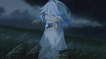 furina under dark skies live wallpaper