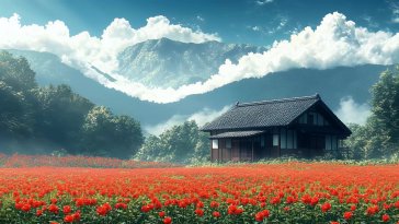 mountain cabin live wallpaper