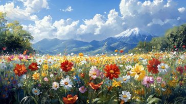 spring meadow live wallpaper