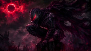 crimson eclipse knight guts live wallpaper
