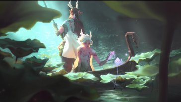elf of the lotus lake live wallpaper