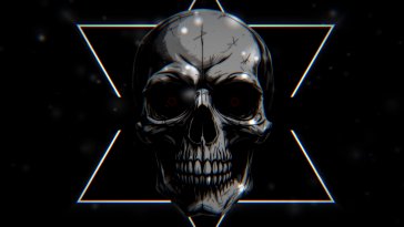 dark skull live wallpaper