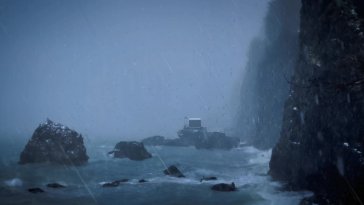 coastal cliffs storm live wallpaper