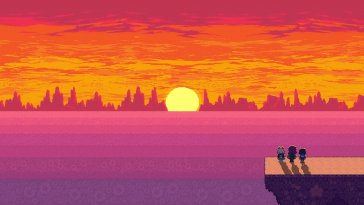 sunset of the seven suns - deltarune live wallpaper