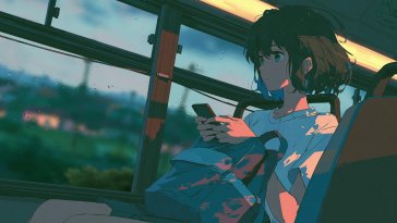 rainy bus ride live wallpaper