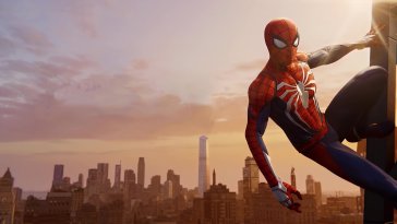 spider-man at sunset live wallpaper