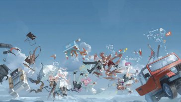 until the land becomes an orange (arknights) live wallpaper