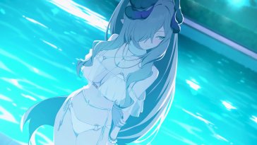 swimsuit makoto (blue archive) live wallpaper