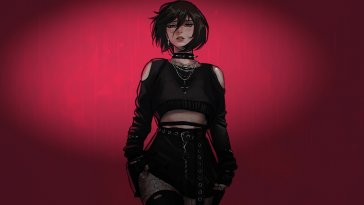 goth mikasa live wallpaper
