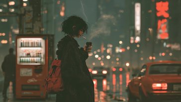 tokyo midnight rain live wallpaper