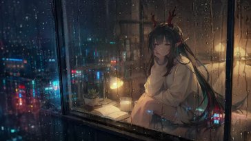 zhuang fangyi rainy night live wallpaper