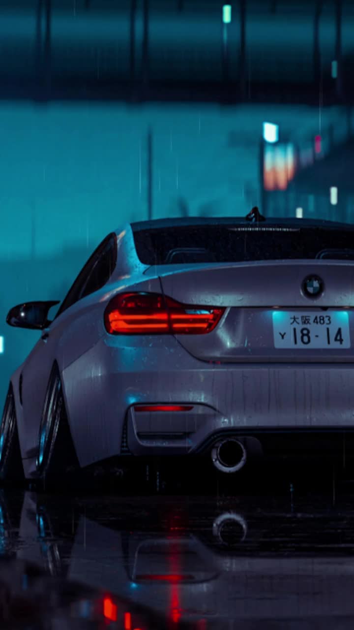 BMW M4 Gray Mobile Live Wallpaper