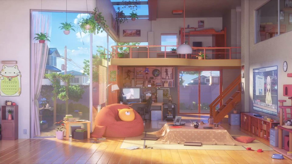 Anime Living Room Live Wallpaper