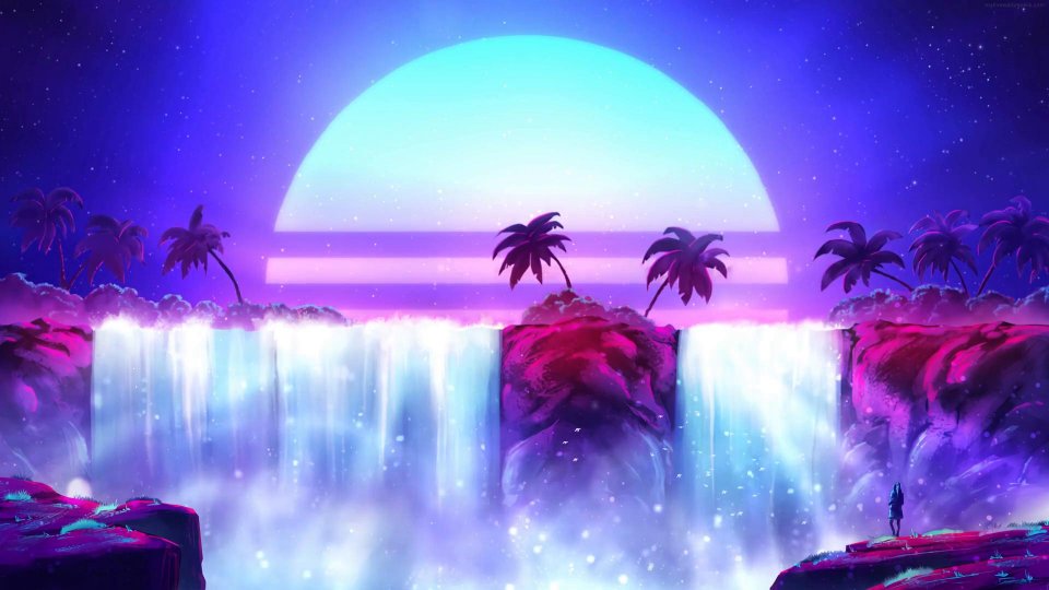 Synthwave Vaporwave 4k live wallpaper - Download