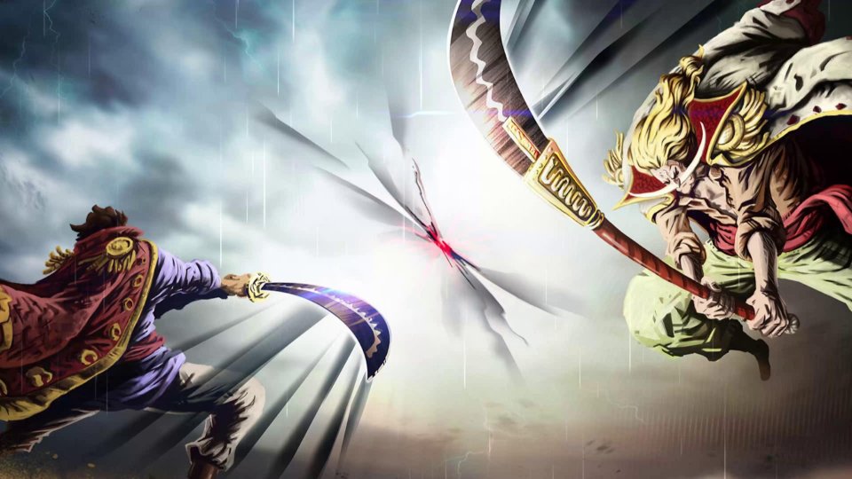 Gol D. Roger vs Whitebeard Live Wallpaper