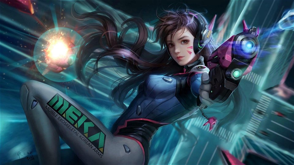 Overwatch Dva posted by Samantha Sellers, dva anime HD wallpaper | Pxfuel