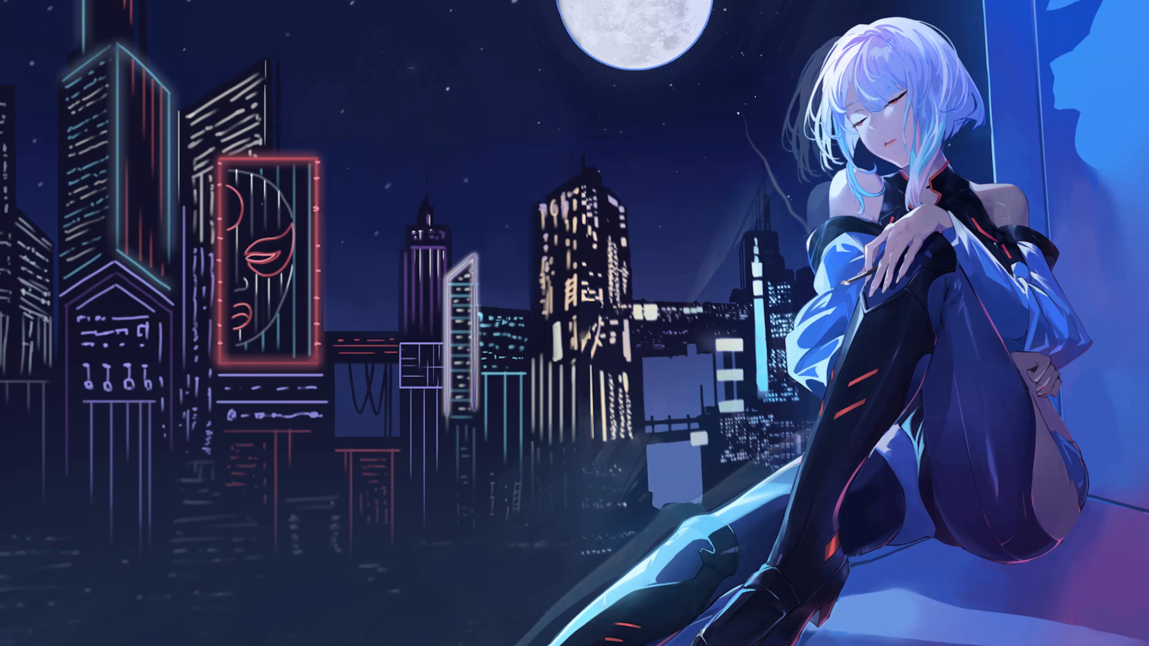 Cyberpunk Girl Live Wallpaper