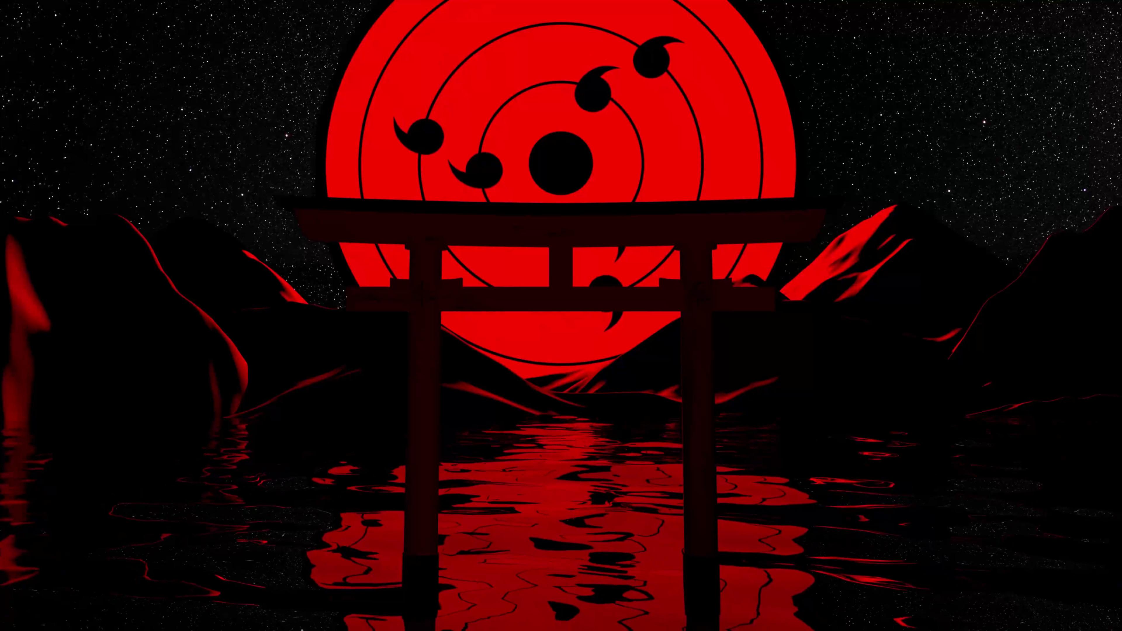 Red Obito Uciha Eyes Naruto Anime Wallpaper Free  照片图像