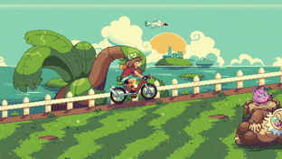 May Riding a Bike (Pokemon Emerald) gif preview