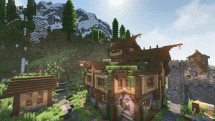 Minecraft House gif preview