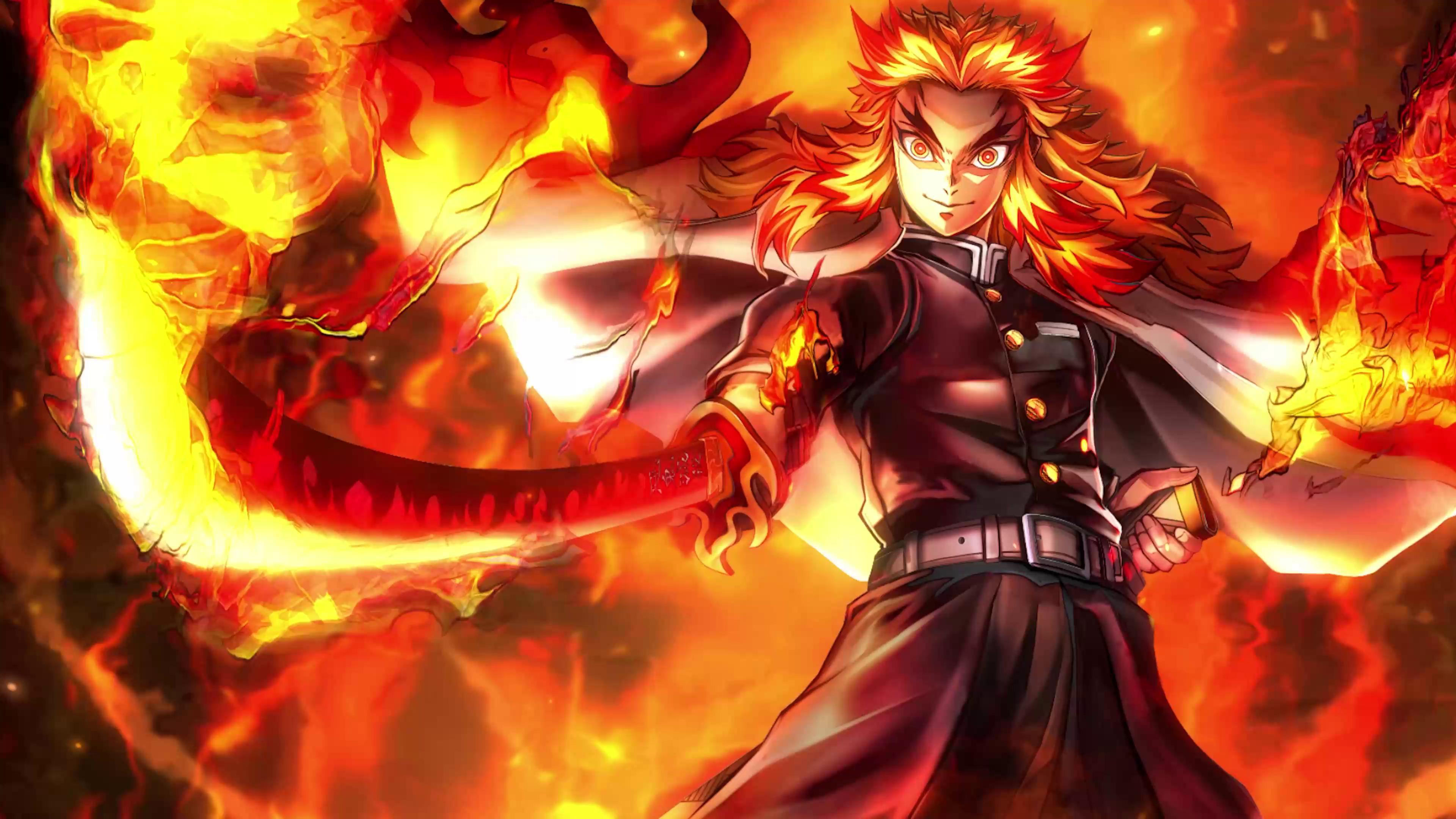 Kyojuro Rengoku Flame Hashira Demon Slayer HD 4K Wallpaper #8.2030