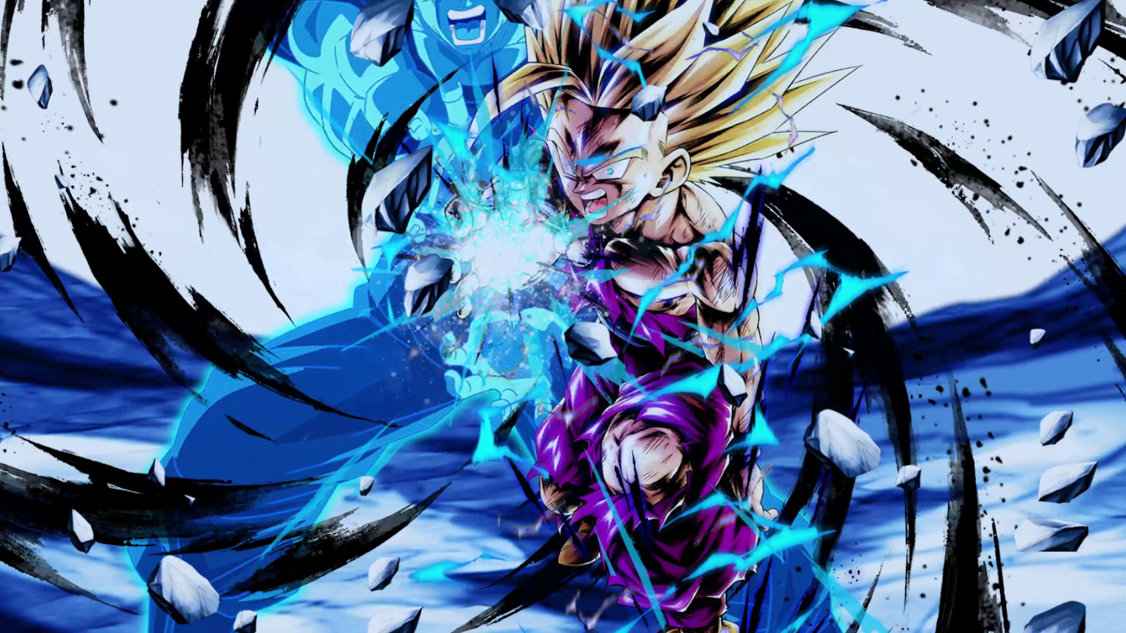 Gogeta Delivers A Strong Blast Of Energy (Dragon Ball Legends) Live  Wallpaper