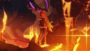 Surtr Arknights Pixel Art gif preview