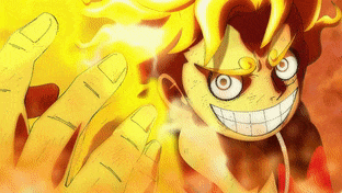 Sun God Luffy gif preview