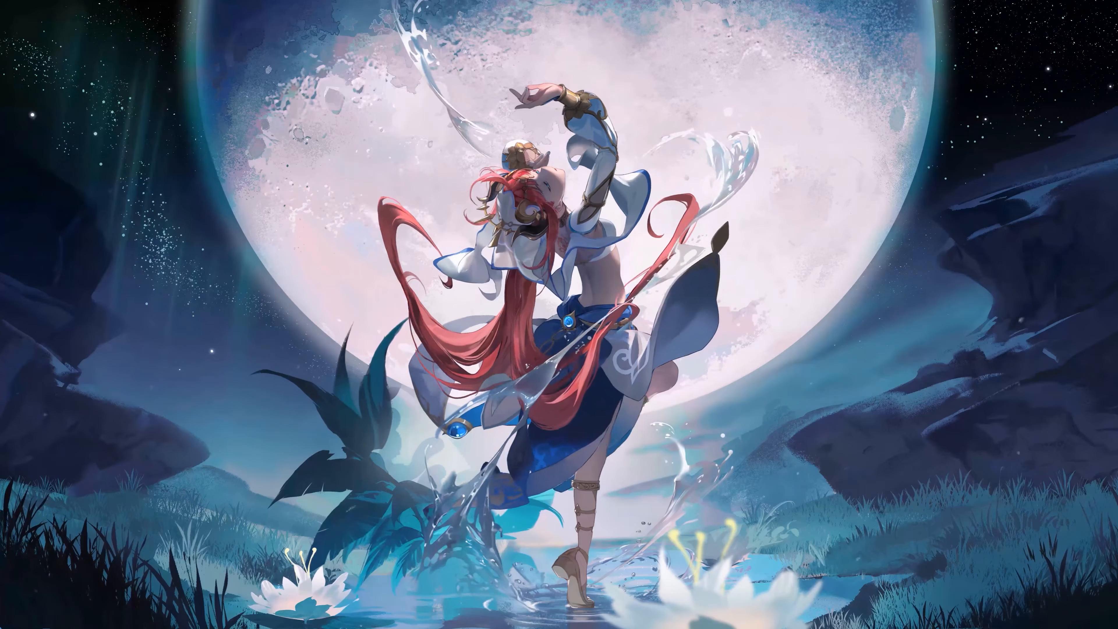 Wallpaper water girl magic Genshin Impact Nilou images for desktop  section игры  download