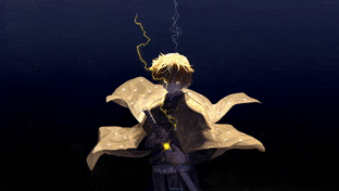 Zenitsu With Lightning Behind gif preview