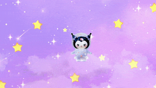 Kuromi in Space (Hello Kitty) gif preview