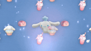 Cinnamoroll Flying in Sweets gif preview