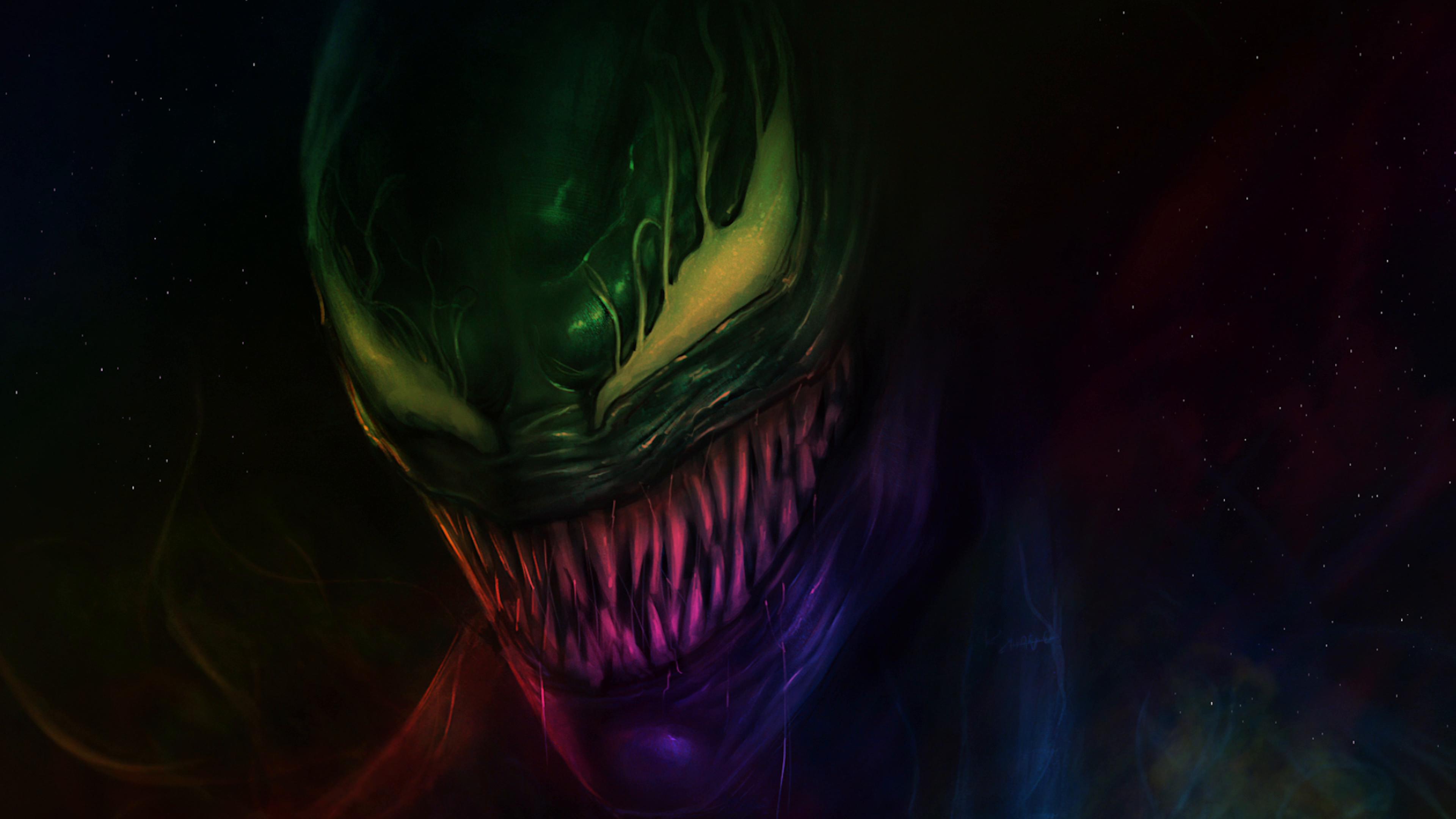 Venom in RGB Colors Live Wallpaper