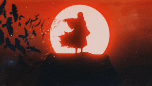 Itachi in Front of the Moon gif preview