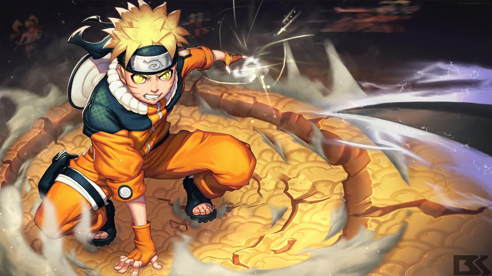 Naruto Uzumaki Launch Rasengan Live Wallpaper