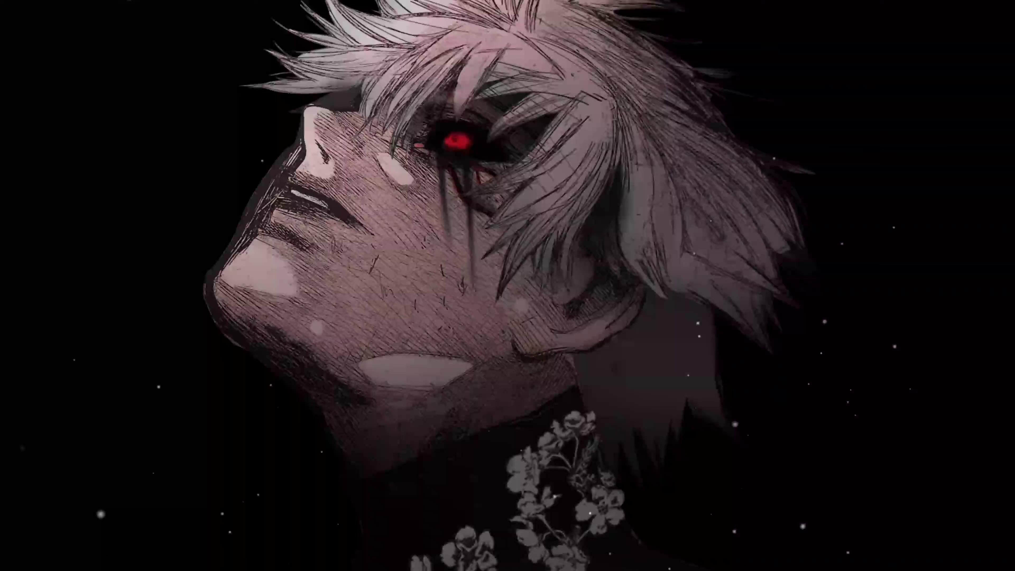 Ken Kaneki With White Hair Live Wallpaper