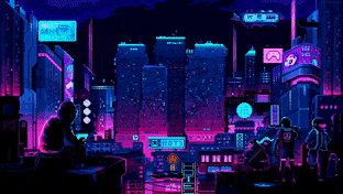 Asus ROG Pixel City gif preview