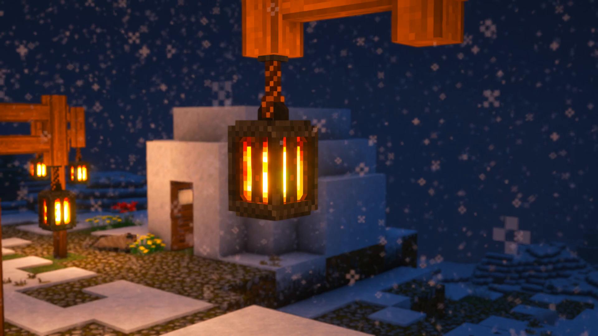 Minecraft Lanterns Live Wallpaper