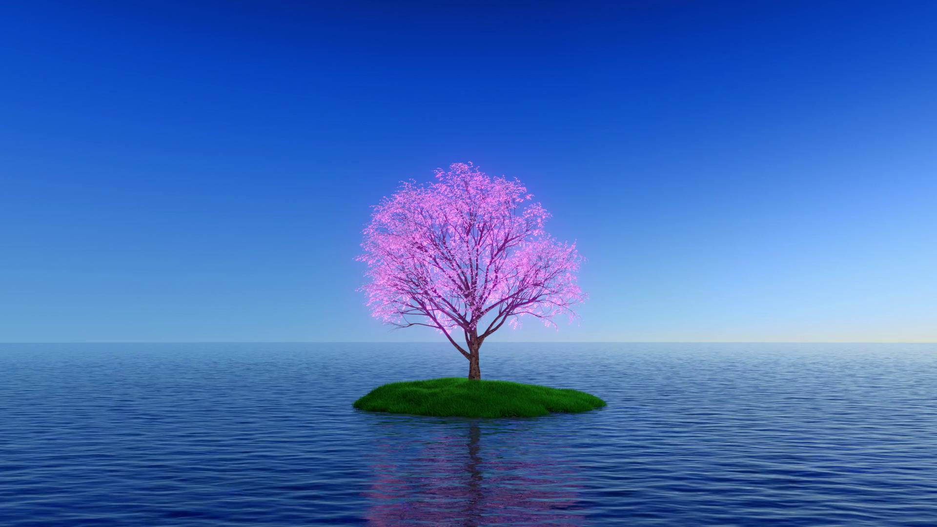 Pink Tree Live Wallpaper