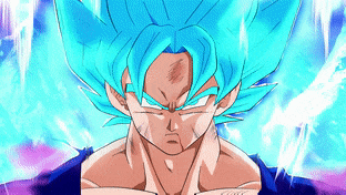 Angry Blue Goku (Dragon Ball) gif preview