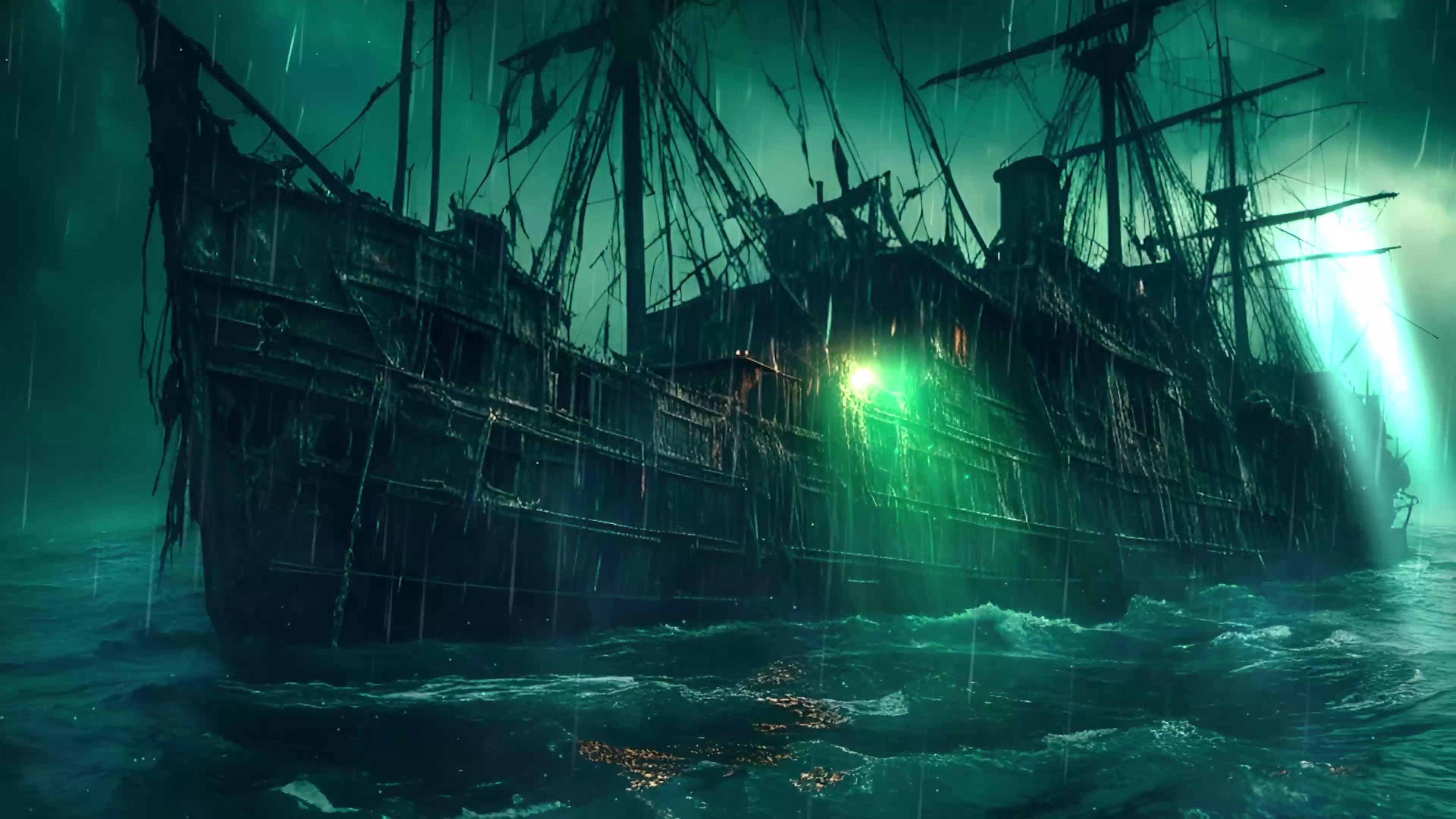 Ship in Storm Live Wallpaper