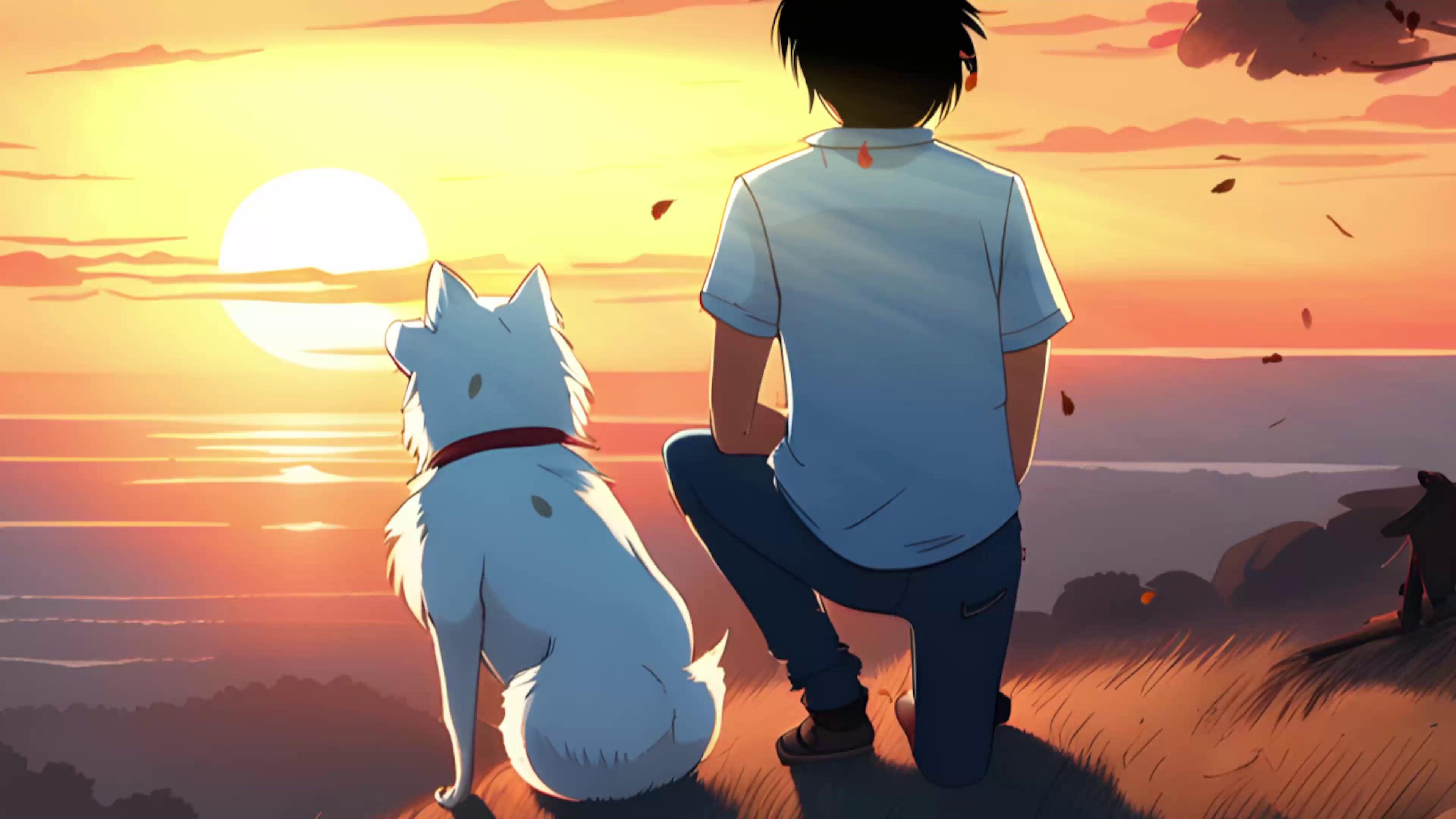 boy-with-dog-live-wallpaper