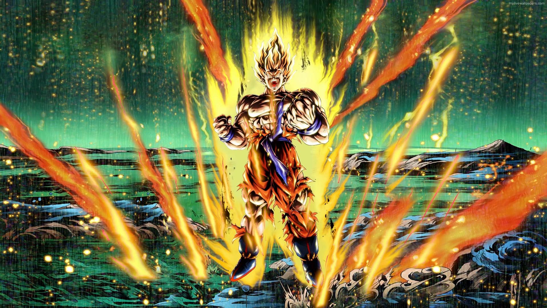 Download Vegeta Unleashing His Power as Super Saiyan 2 Wallpaper