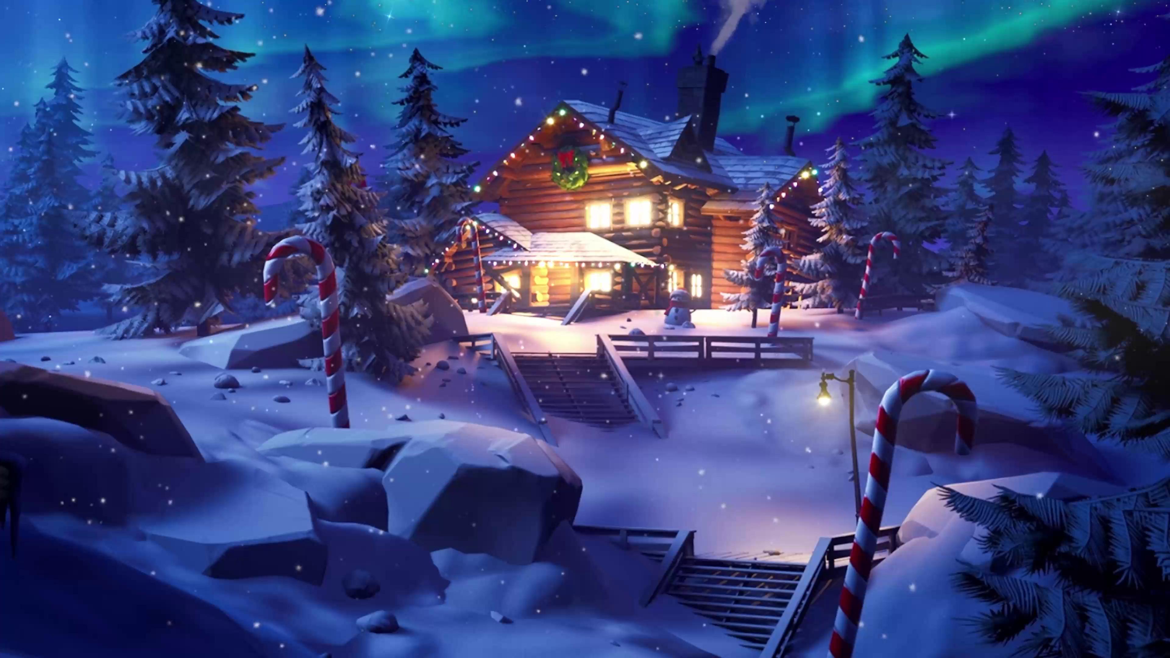 Snowy Village Live Wallpaper